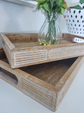 Load image into Gallery viewer, Wooden Tray Carved - Small
