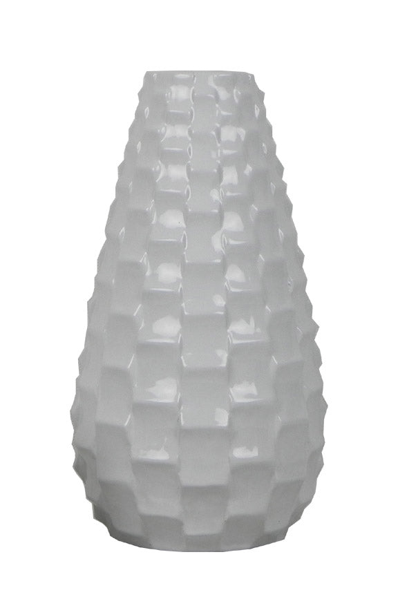 Ceramic Cone Vase White