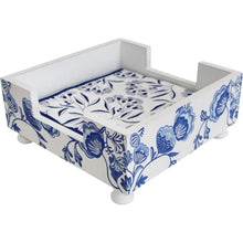 Load image into Gallery viewer, Napkin Holder - Blue and White
