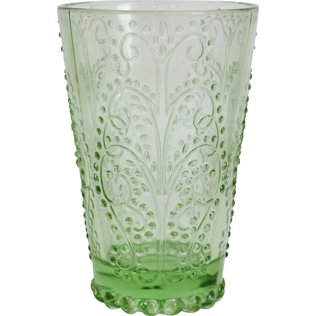 Soft Green Tall Glass
