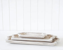 Load image into Gallery viewer, Timber Trays Whitewash S/3
