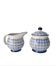 Load image into Gallery viewer, Milk Jug and Sugar Bowl - Blue Floral
