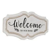 Load image into Gallery viewer, Hamptons Style Welcome to our Home Sign
