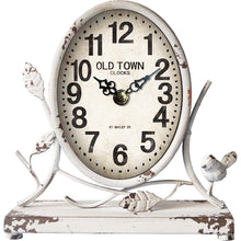 Load image into Gallery viewer, Antique White Table Clock
