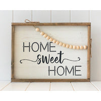 Load image into Gallery viewer, Timber Quote  Home Sweet Home
