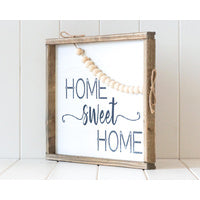 Load image into Gallery viewer, Timber Quote  Home Sweet Home
