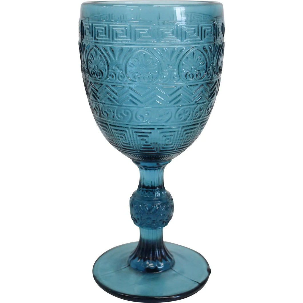 Wine Glass Festive Royal Blue